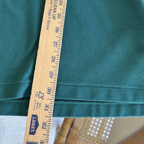 L.L. BEAN Premium Double L Long Sleeve Polo Mens XL Green Classic Winter #300459 - Picture 7 of 11
